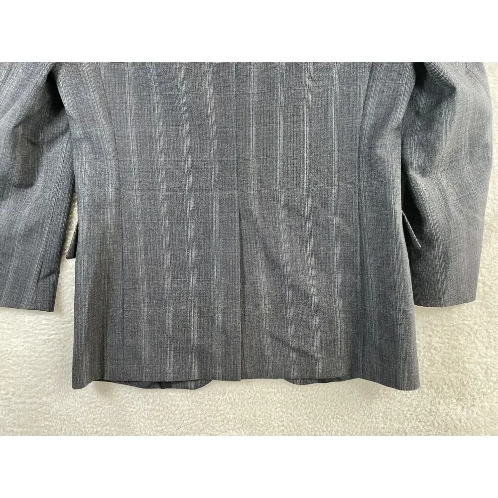 Richmann Brothers Wool Blazer Mens Sz 42 Gray Embassy Square Suit Jacket READ